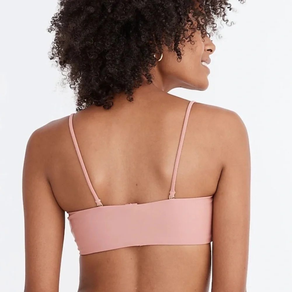 NWT Madewell Second Wave Spaghetti-Strap‎ Bandeau Bikini Top